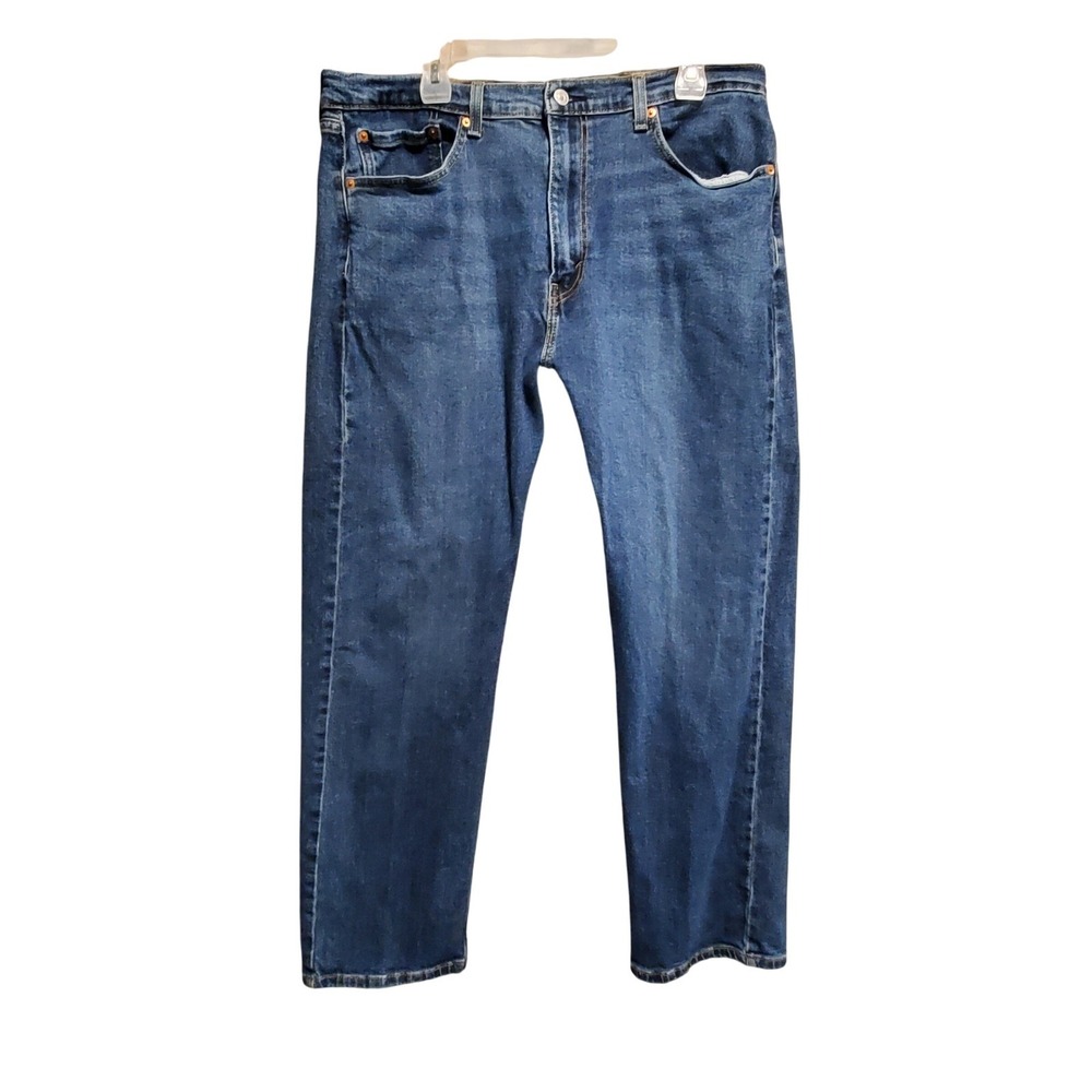 Levi Strauss 505 Jeans Mens W38 L30 Blue Wash Straight Leg Denim